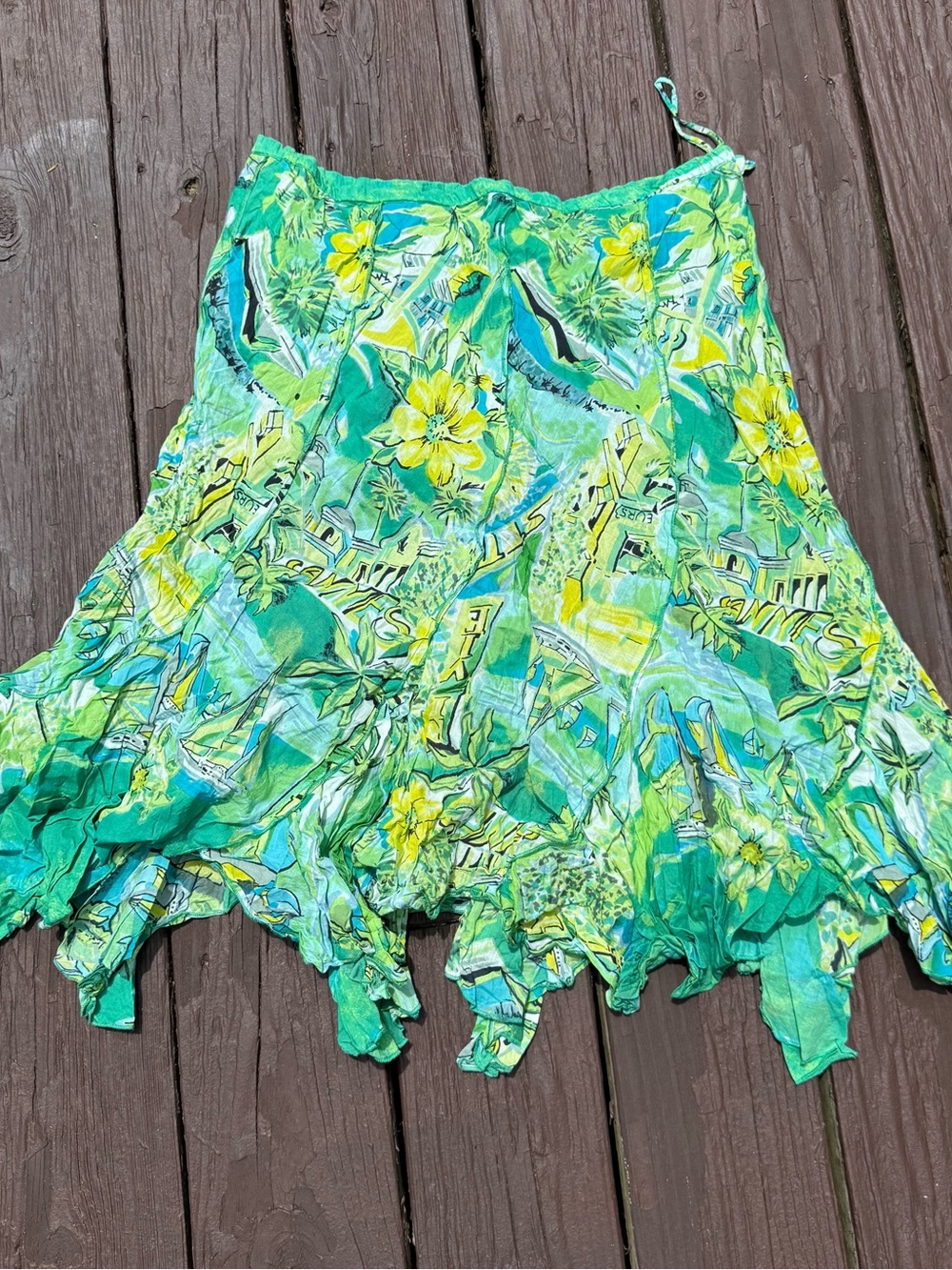 Vintage Cotton Midi Skirt